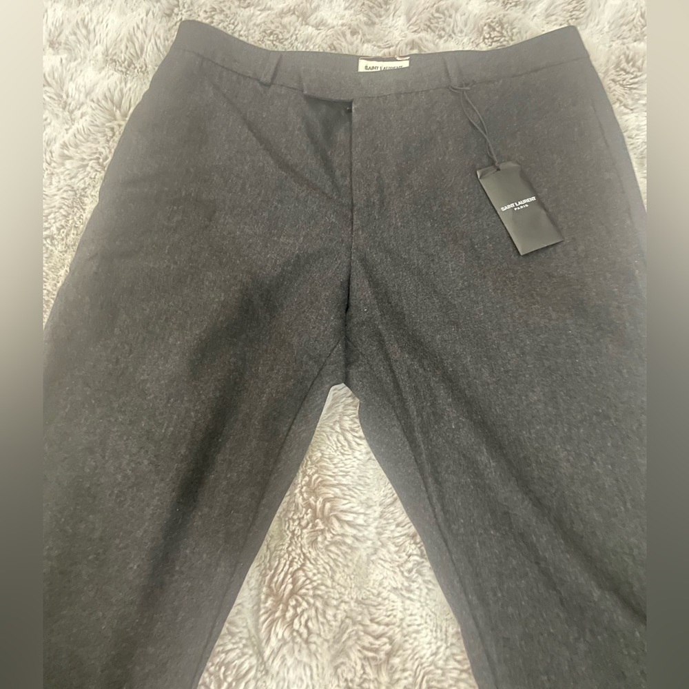 Saint Laurent Mens Wool Cashmere Pants Sz 52/34